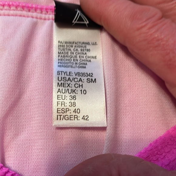 VYB Vibrant Pink Textured Bikini Bottom by RAJ - Picture 4 of 5